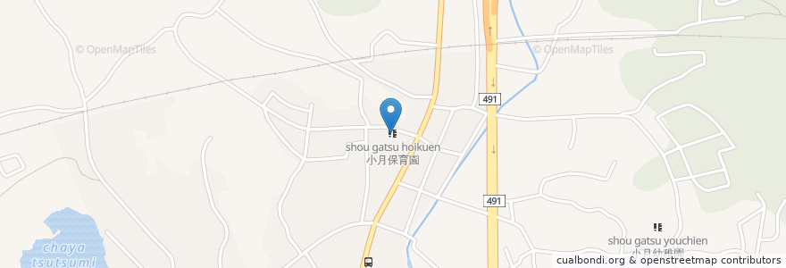 Mapa de ubicacion de 小月保育園 en Giappone, Prefettura Di Yamaguchi, 下関市.
