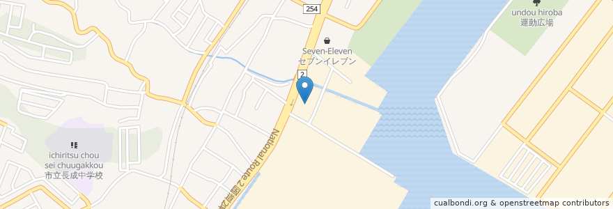 Mapa de ubicacion de 日本小型船舶検査機構下関支部 en Japonya, 山口県, 下関市.