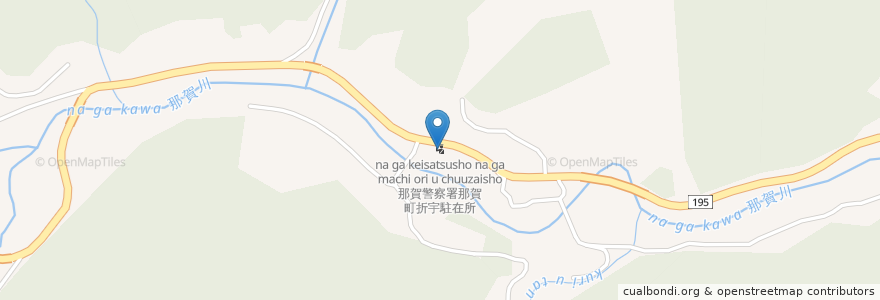 Mapa de ubicacion de 那賀警察署那賀町折宇駐在所 en Japan, Präfektur Tokushima, 那賀郡, 那賀町.