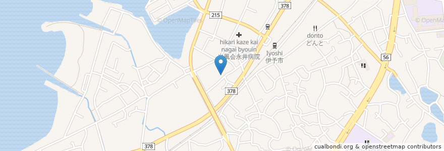 Mapa de ubicacion de さくら幼児園 en 日本, 愛媛県, 伊予市.