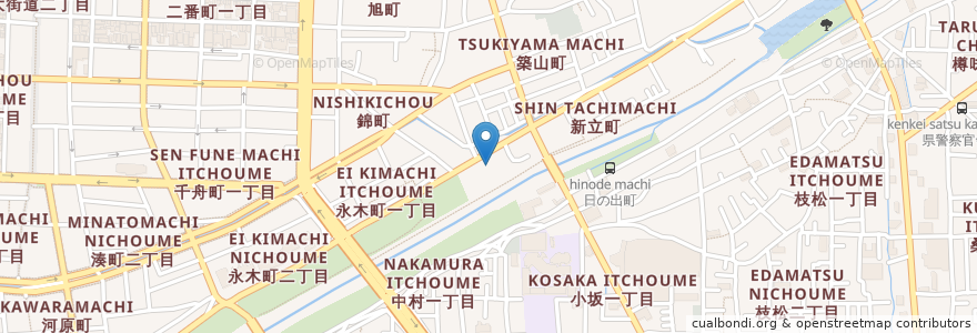 Mapa de ubicacion de さくら幼稚園 en Japon, Préfecture D'Ehime, 松山市.