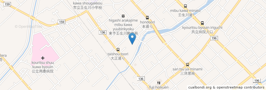 Mapa de ubicacion de たから幼稚園 en ژاپن, 愛媛県, 西条市.