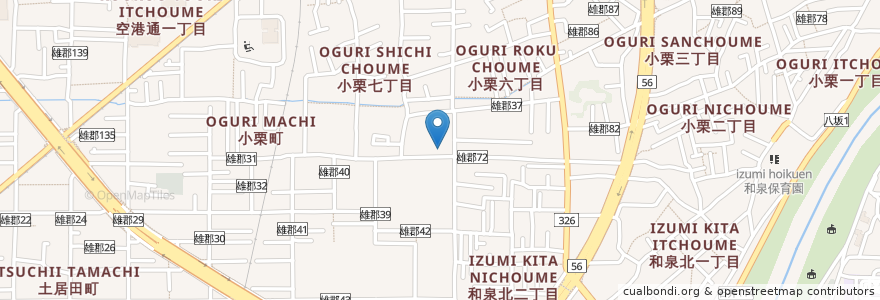 Mapa de ubicacion de ふたば保育園 en 日本, 愛媛県, 松山市.