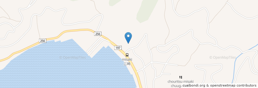 Mapa de ubicacion de 三崎保育園 en Japon, Préfecture D'Ehime, 西宇和郡, 伊方町.