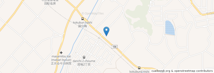 Mapa de ubicacion de 今治国分郵便局 en اليابان, 愛媛県, إيمباري.