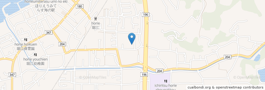 Mapa de ubicacion de 佑心會堀江病院 en Japan, 愛媛県, 松山市.