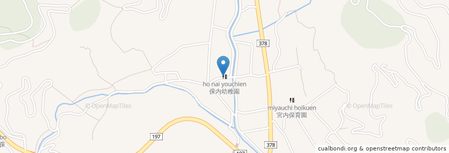 Mapa de ubicacion de 保内幼稚園 en Japón, Prefectura De Ehime, 八幡浜市.