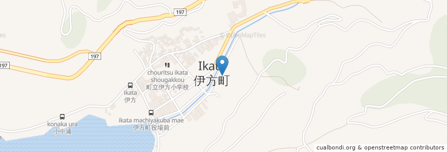Mapa de ubicacion de 八幡浜警察署伊方駐在所 en Japon, Préfecture D'Ehime, 西宇和郡, 伊方町.