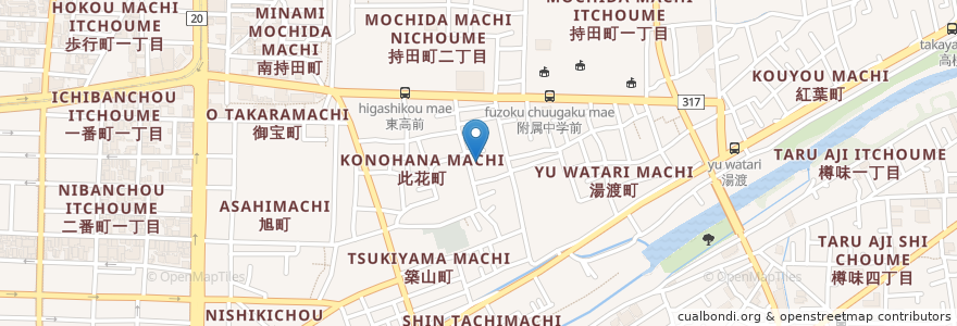 Mapa de ubicacion de 八雲保育園 en 日本, 爱媛县, 松山市.