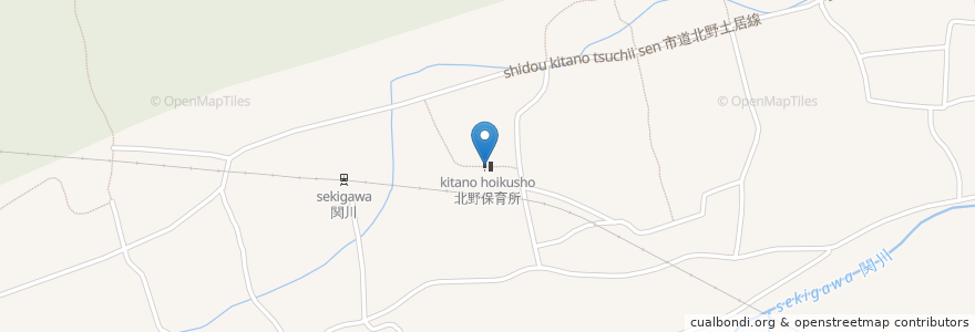 Mapa de ubicacion de 北野保育所 en Giappone, Prefettura Di Ehime, 四国中央市.