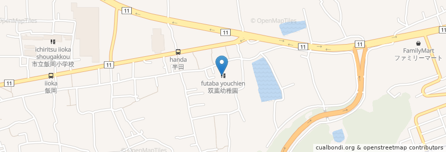 Mapa de ubicacion de 双葉幼稚園 en ژاپن, 愛媛県, 西条市.