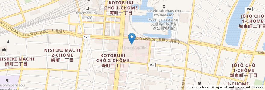 Mapa de ubicacion de 四国公安調査局 en 日本, 香川県, 高松市.