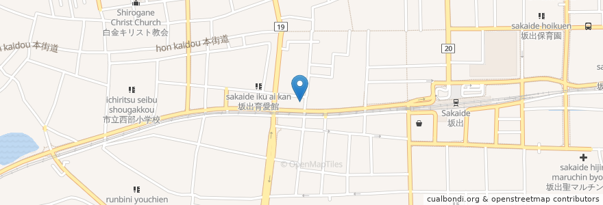 Mapa de ubicacion de 坂出市民ふれあい会館 en Giappone, Prefettura Di Kagawa, 坂出市.