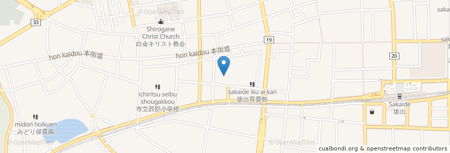 Mapa de ubicacion de 坂出市立大橋記念図書館 en Japonya, 香川県, 坂出市.