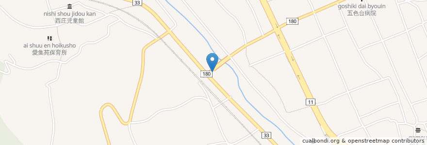 Mapa de ubicacion de 坂出府中郵便局 en Jepun, 香川県, 坂出市.