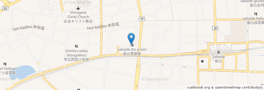 Mapa de ubicacion de 坂出育愛館 en 日本, 香川县, 坂出市.
