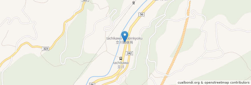 Mapa de ubicacion de 大洲警察署立山駐在所 en Japan, Präfektur Ehime, 喜多郡, 内子町.