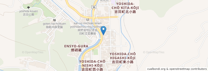 Mapa de ubicacion de 宇和島警察署吉田交番 en اليابان, 愛媛県, 宇和島市.