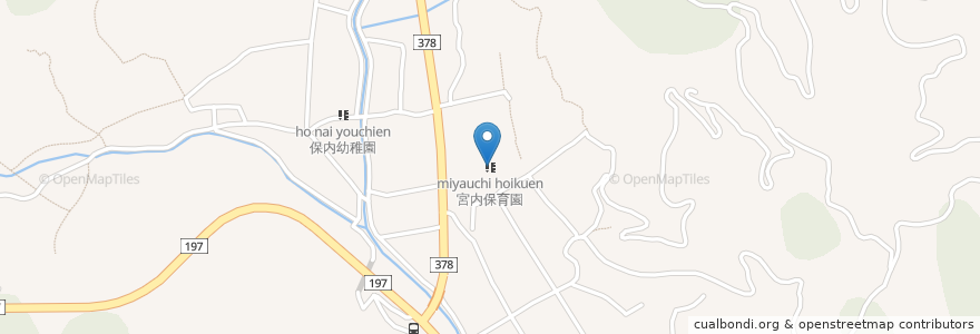 Mapa de ubicacion de 宮内保育園 en اليابان, 愛媛県, 八幡浜市.