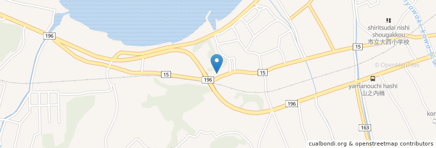 Mapa de ubicacion de 小西保育園 en 日本, 愛媛県, 今治市.