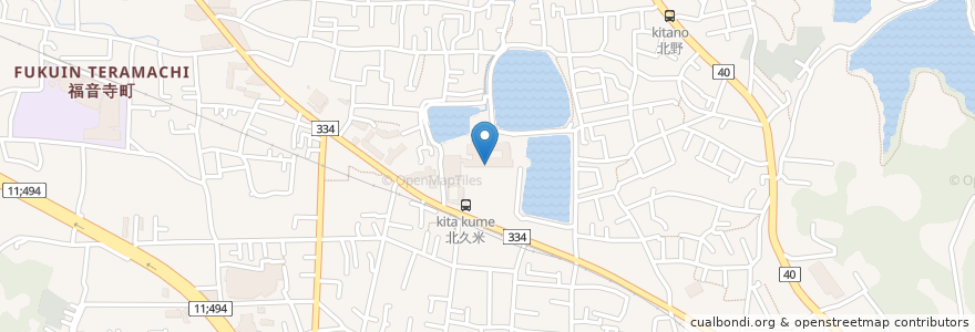 Mapa de ubicacion de 市立北久米小学校 en 日本, 愛媛県, 松山市.