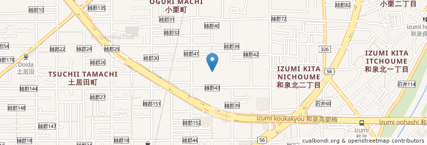 Mapa de ubicacion de 市立双葉小学校 en Giappone, Prefettura Di Ehime, 松山市.