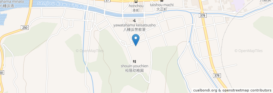 Mapa de ubicacion de 市立松蔭小学校 en Japão, 愛媛県, 八幡浜市.