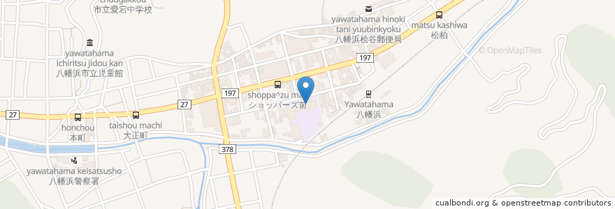 Mapa de ubicacion de 市立江戸岡小学校 en Giappone, Prefettura Di Ehime, 八幡浜市.