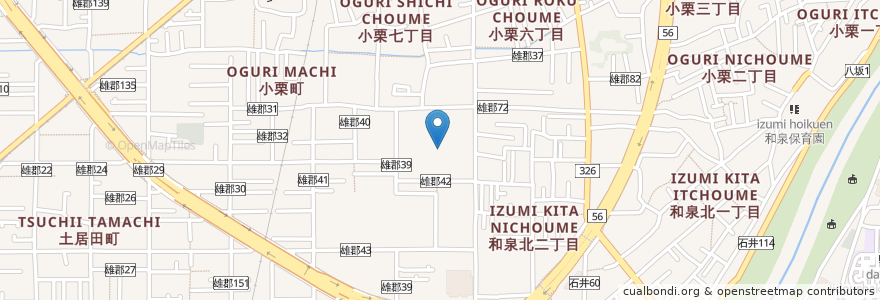 Mapa de ubicacion de 市立雄新中学校 en Япония, Эхимэ, 松山市.