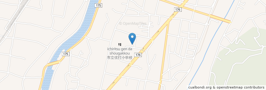 Mapa de ubicacion de 弦打幼稚園 en Japon, Préfecture De Kagawa, 高松市.