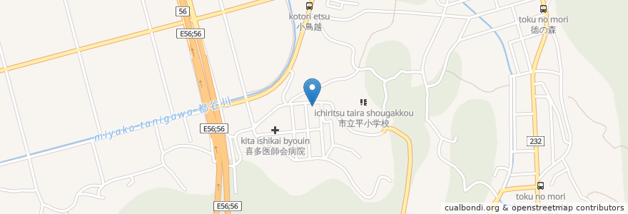 Mapa de ubicacion de 徳森保育所 en Japan, 愛媛県, 大洲市.