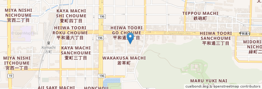 Mapa de ubicacion de 愛媛保育園 en Japon, Préfecture D'Ehime, 松山市.