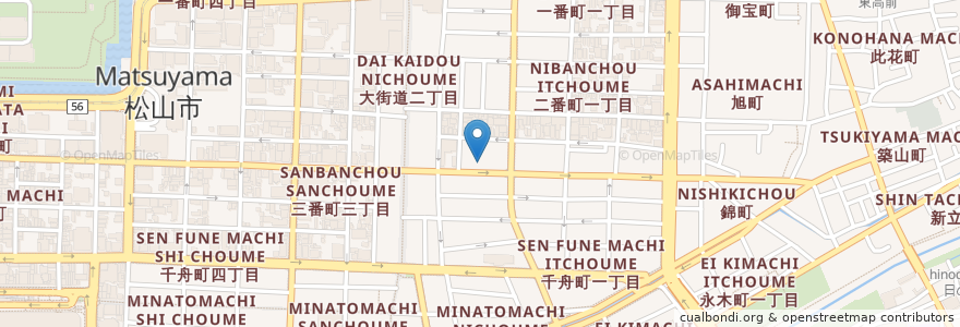 Mapa de ubicacion de 愛媛幼稚園 en Japon, Préfecture D'Ehime, 松山市.