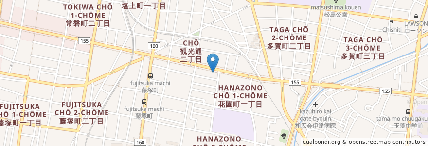 Mapa de ubicacion de 斉藤病院 en Japan, 香川県, 高松市.
