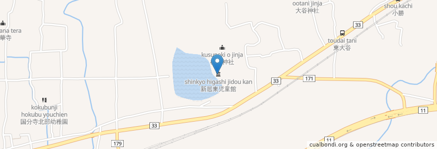 Mapa de ubicacion de 新居東児童館 en Japão, 香川県, 高松市.
