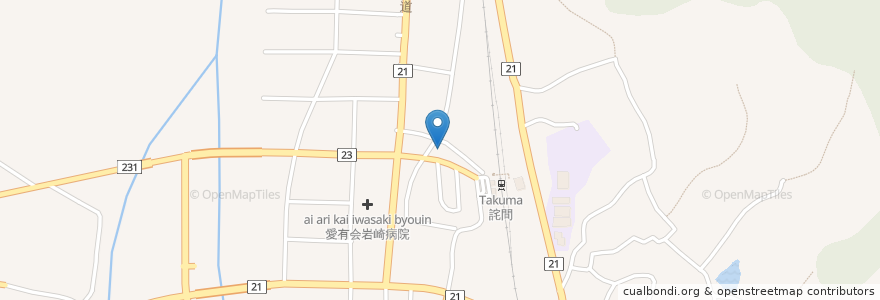 Mapa de ubicacion de 新栄会細川病院 en Japan, Kagawa Prefecture, Mitoyo.