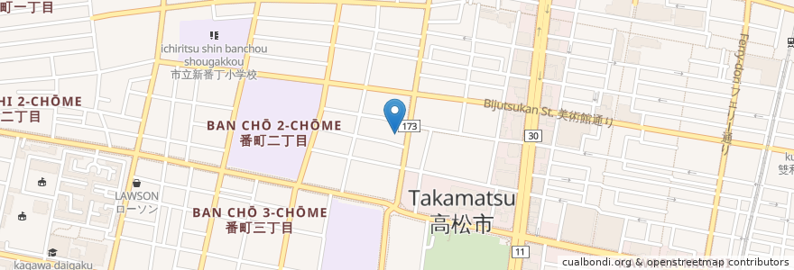 Mapa de ubicacion de 日本貿易振興機構香川貿易情報センター en Japan, 香川県, 高松市.