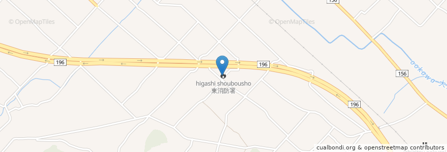 Mapa de ubicacion de 東消防署 en ژاپن, 愛媛県, 今治市.