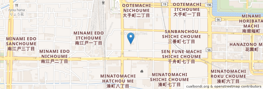 Mapa de ubicacion de 松山中央乳児保育園 en 日本, 愛媛県, 松山市.