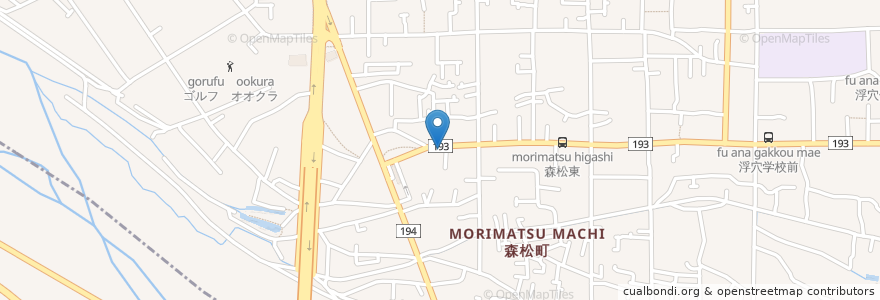 Mapa de ubicacion de 松山南警察署浮穴駐在所 en 日本, 愛媛県, 松山市.