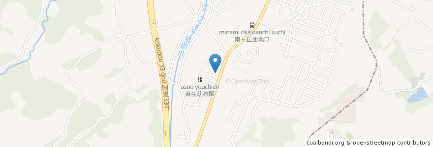 Mapa de ubicacion de 松山地方法務局砥部出張所 en 日本, 愛媛県, 伊予郡, 砥部町.