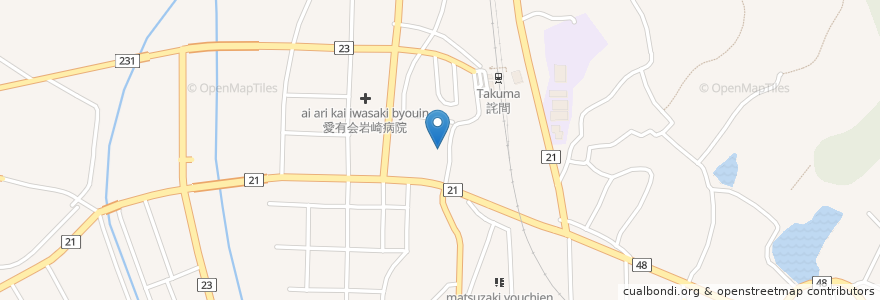 Mapa de ubicacion de 松崎簡易郵便局 en Giappone, Prefettura Di Kagawa, 三豊市.