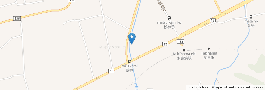 Mapa de ubicacion de 松神子簡易郵便局 en Japón, Prefectura De Ehime, 新居浜市.