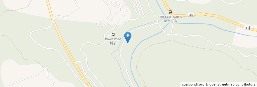 Mapa de ubicacion de 柳井川保育園 en 日本, 愛媛県, 上浮穴郡, 久万高原町.