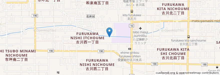 Mapa de ubicacion de 椿幼稚園 en Japón, Prefectura De Ehime, 松山市.