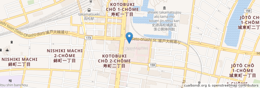 Mapa de ubicacion de 法務総合研究所高松支所 en 日本, 香川県, 高松市.
