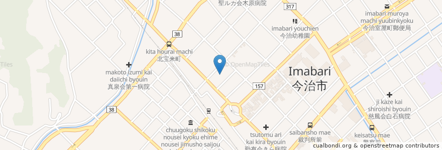 Mapa de ubicacion de 生きる会瀬戸内海病院 en 日本, 爱媛县, 今治市.