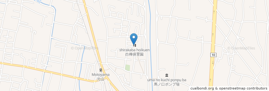 Mapa de ubicacion de 白樺保育園 en Japan, 香川県, 高松市.