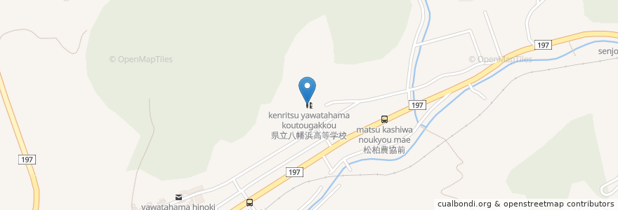 Mapa de ubicacion de 県立八幡浜高等学校 en Japan, Präfektur Ehime, 八幡浜市.