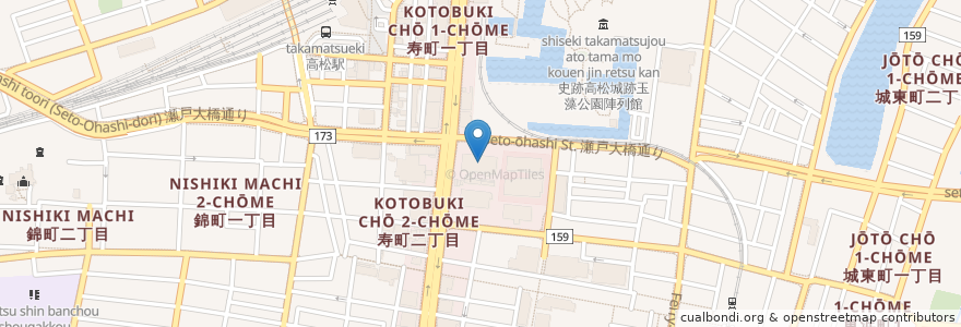 Mapa de ubicacion de 矯正研修所高松支所 en 日本, 香川县, 高松市.